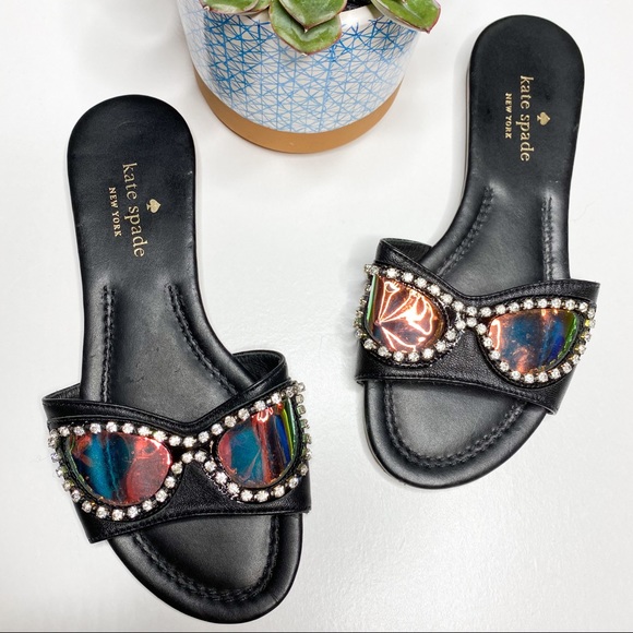 Kate Spade Taleen Too Sunglasses Slip On Sandals - Picture 2 of 5
